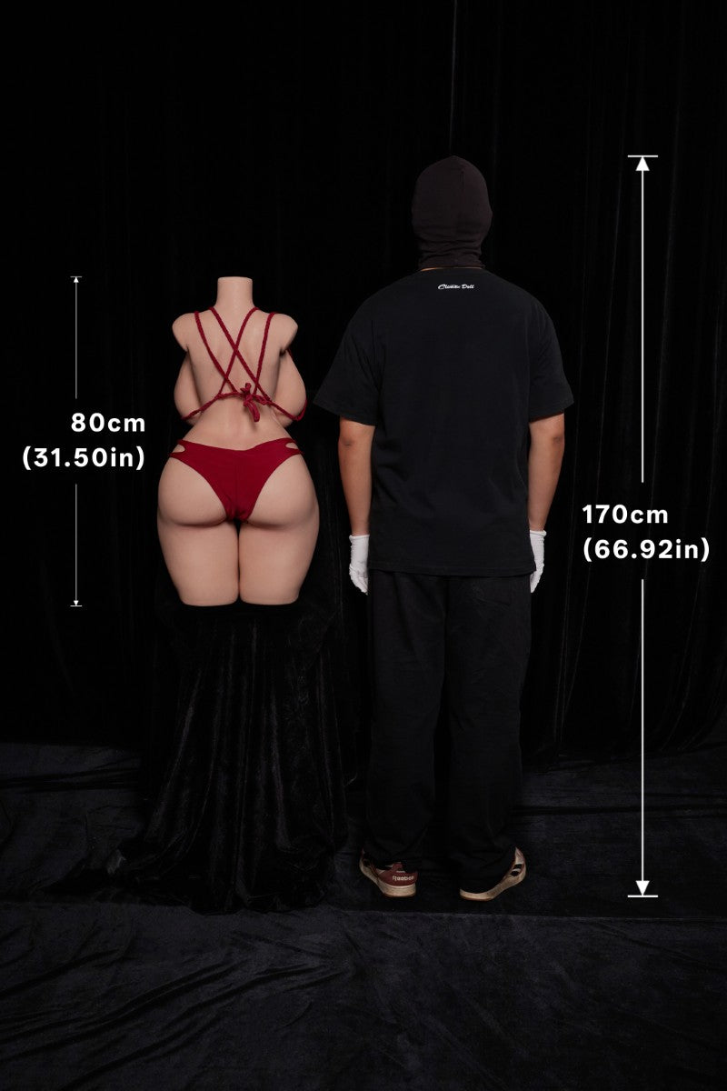 BBW Torso seksnukk (Climax Nukk ULW 80cm K-tass silikoon)