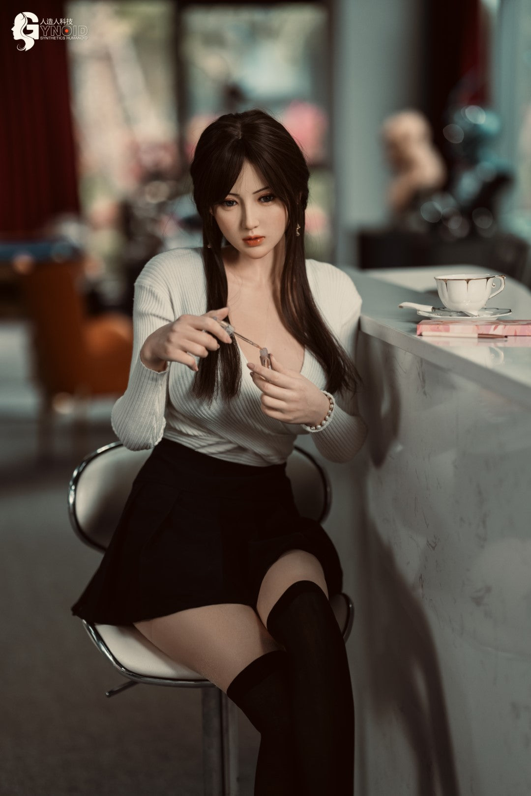 Seksnukk Leyla Model 19R Deluxe (Gynoid Doll 168 cm F-Cup silikoon)