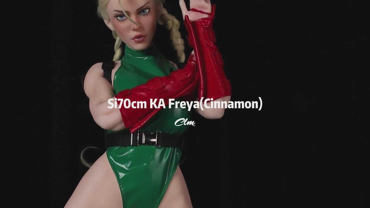 Cammy seksnukk (Climax Doll Mini 70cm D-tass silikoon)