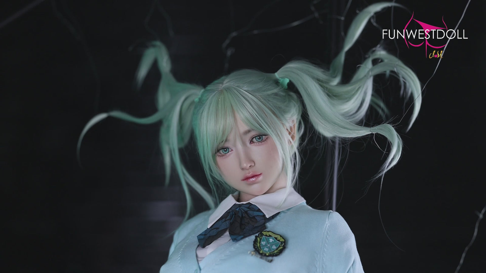 Hatsune Miko seksnukk (FunWest Doll 159 cm A-Cup #041S silikoon)