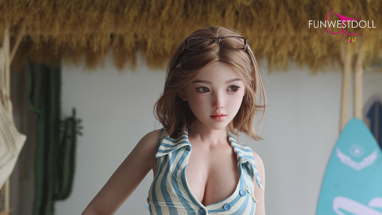 Nika seksnukk (FunWest Doll 152 cm D-Cup #053S silikoon)