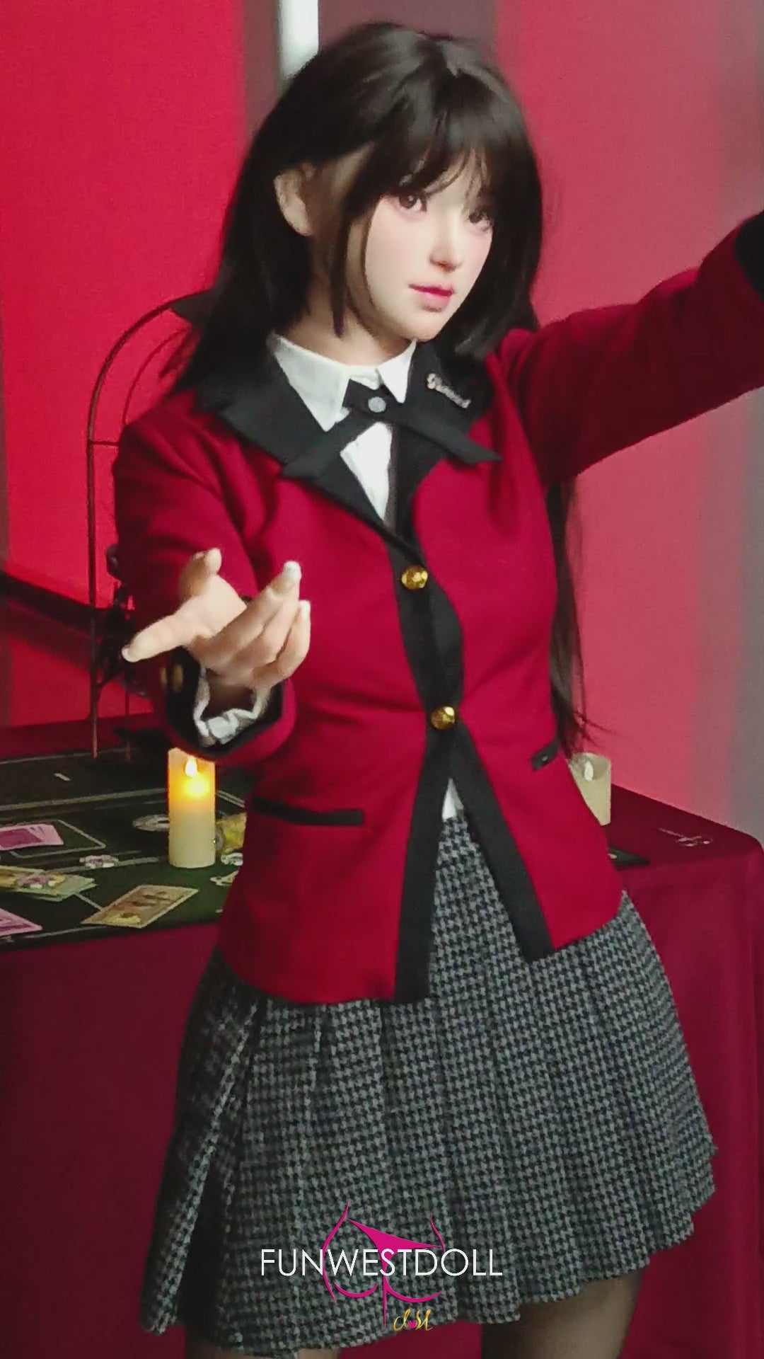 Yumeko Jabami seksinukk (FunWest Doll 159cm A-tass #038S silikooni)