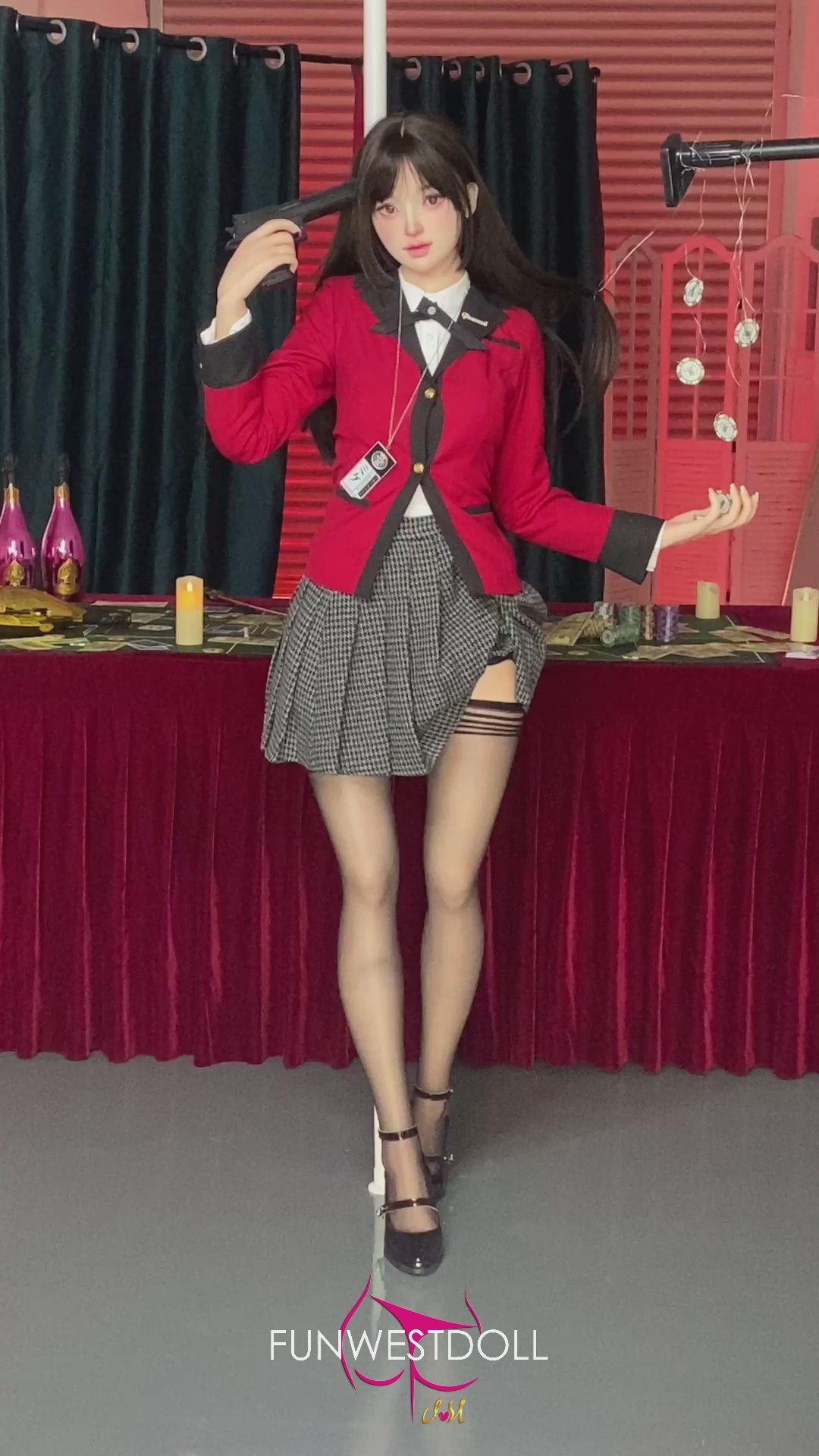 Yumeko Jabami seksinukk (FunWest Doll 159cm A-tass #038S silikooni)