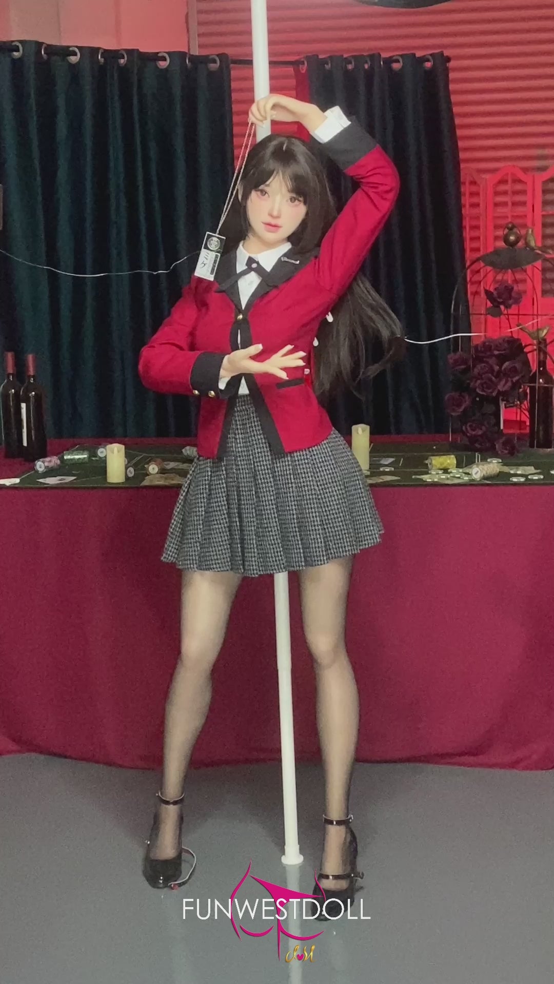 Yumeko Jabami seksinukk (FunWest Doll 159cm A-tass #038S silikooni)