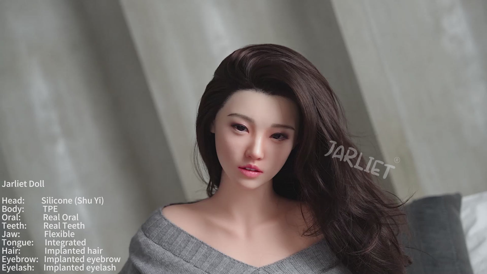 Shu Yi seksnukk (Jarliet 149 cm E-Cup TPE + silikoon)