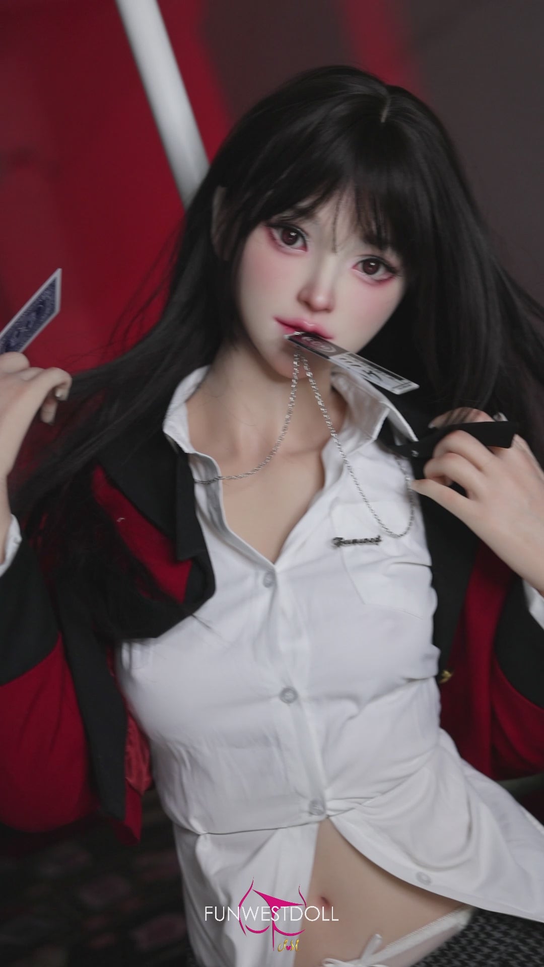 Yumeko Jabami seksinukk (FunWest Doll 159cm A-tass #038S silikooni)