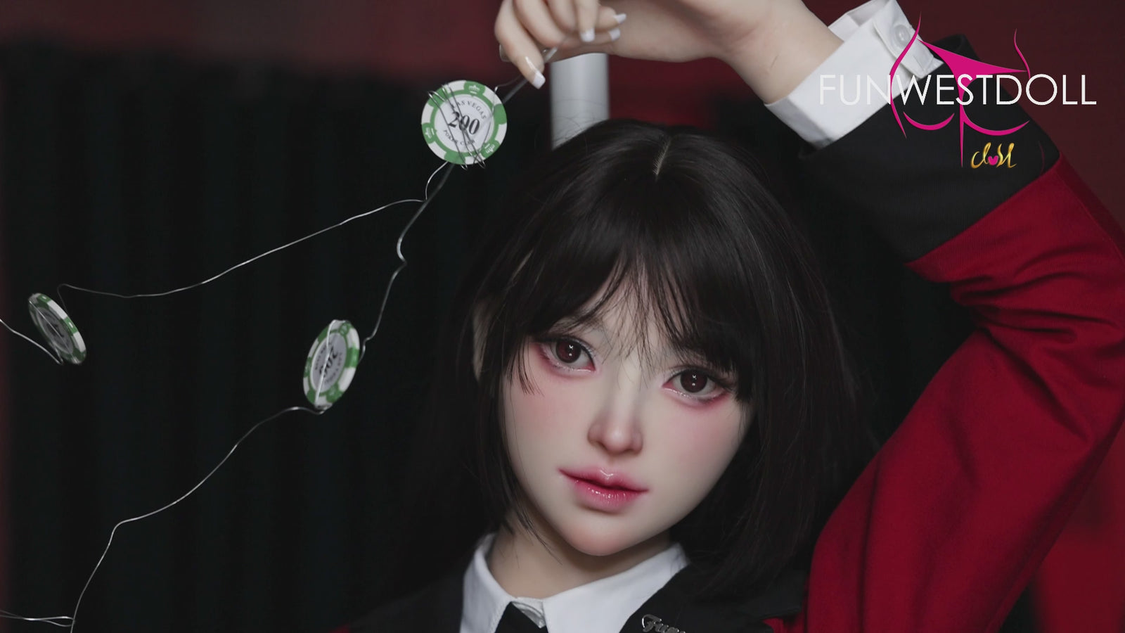 Yumeko Jabami seksinukk (FunWest Doll 159cm A-tass #038S silikooni)