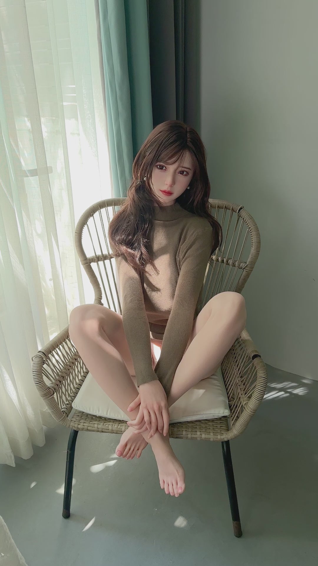 Una Sexdocka (TOP CYDOLL 168cm F-kupa TPE+Silikon)