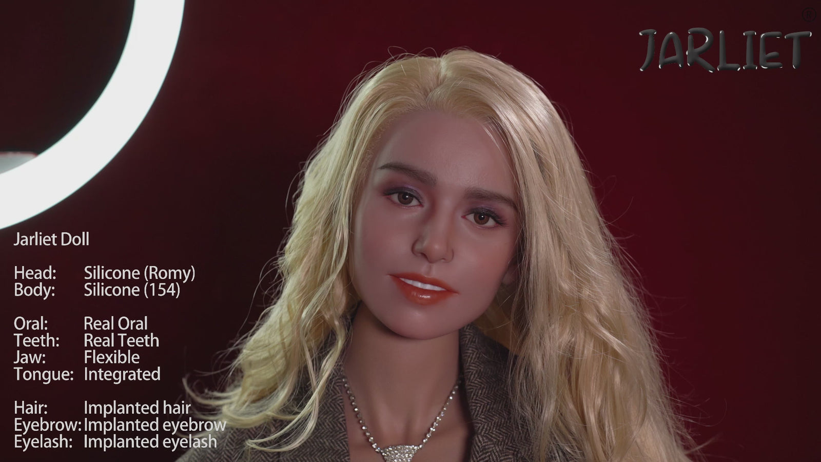 Romy seksnukk (Jarliet 154 cm C-Cup silikoon)