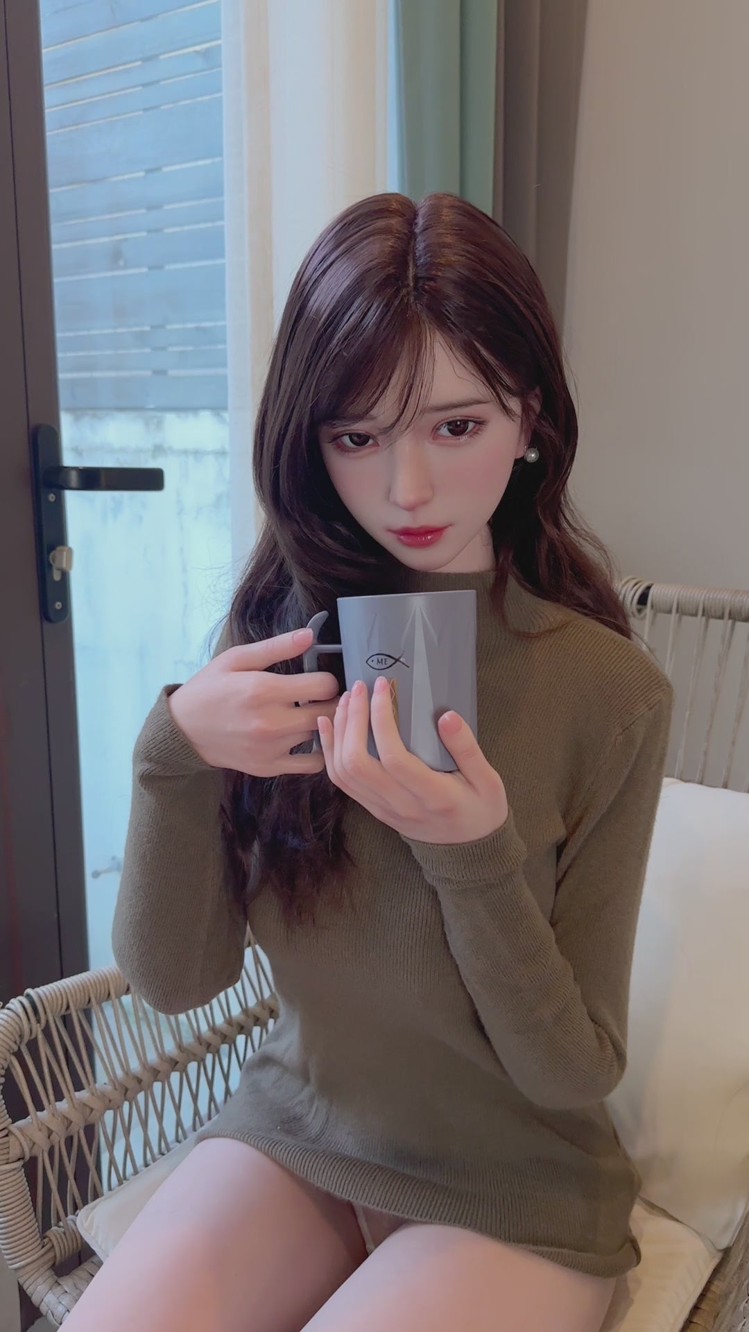Una Sexdocka (TOP CYDOLL 168cm F-kupa TPE+Silikon)
