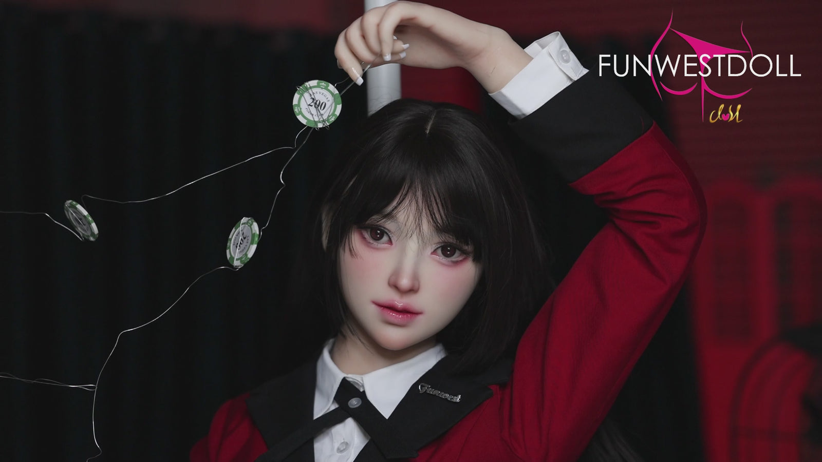 Yumeko Jabami seksinukk (FunWest Doll 159cm A-tass #038S silikooni)