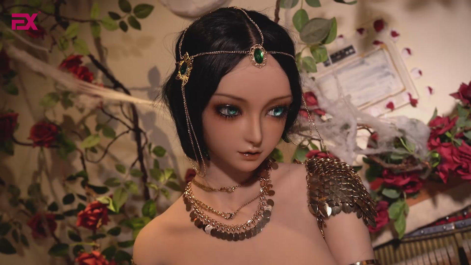 Faye seksnukk (EXDoll 166 cm G-Cup #Ukiyo-E Silicone)