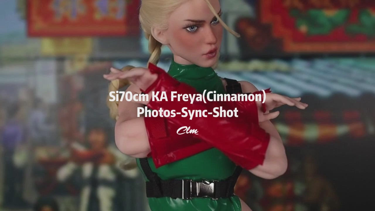 Cammy seksnukk (Climax Doll Mini 70cm D-tass silikoon)