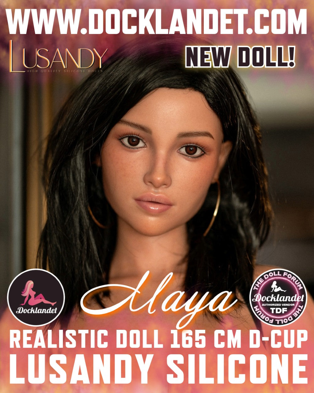 Maya seksinukk (Lusandy Doll 165 cm D-korv silikoon)
