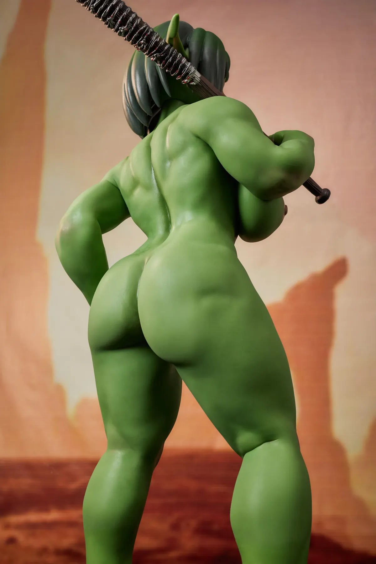 Barza Orc Sex Doll (Climax Doll Ultra 120cm J-tass silikoon) EXPRESS