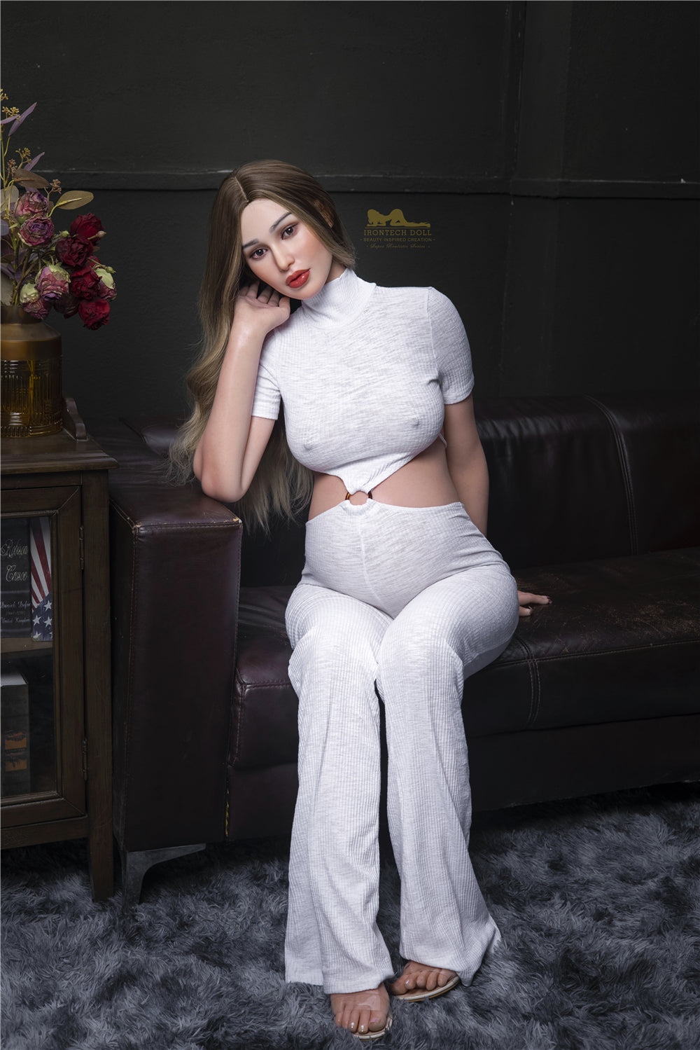 Pearl Gravid Sexdocka (Irontech Doll 158cm D-Kupa S19 Silikon)