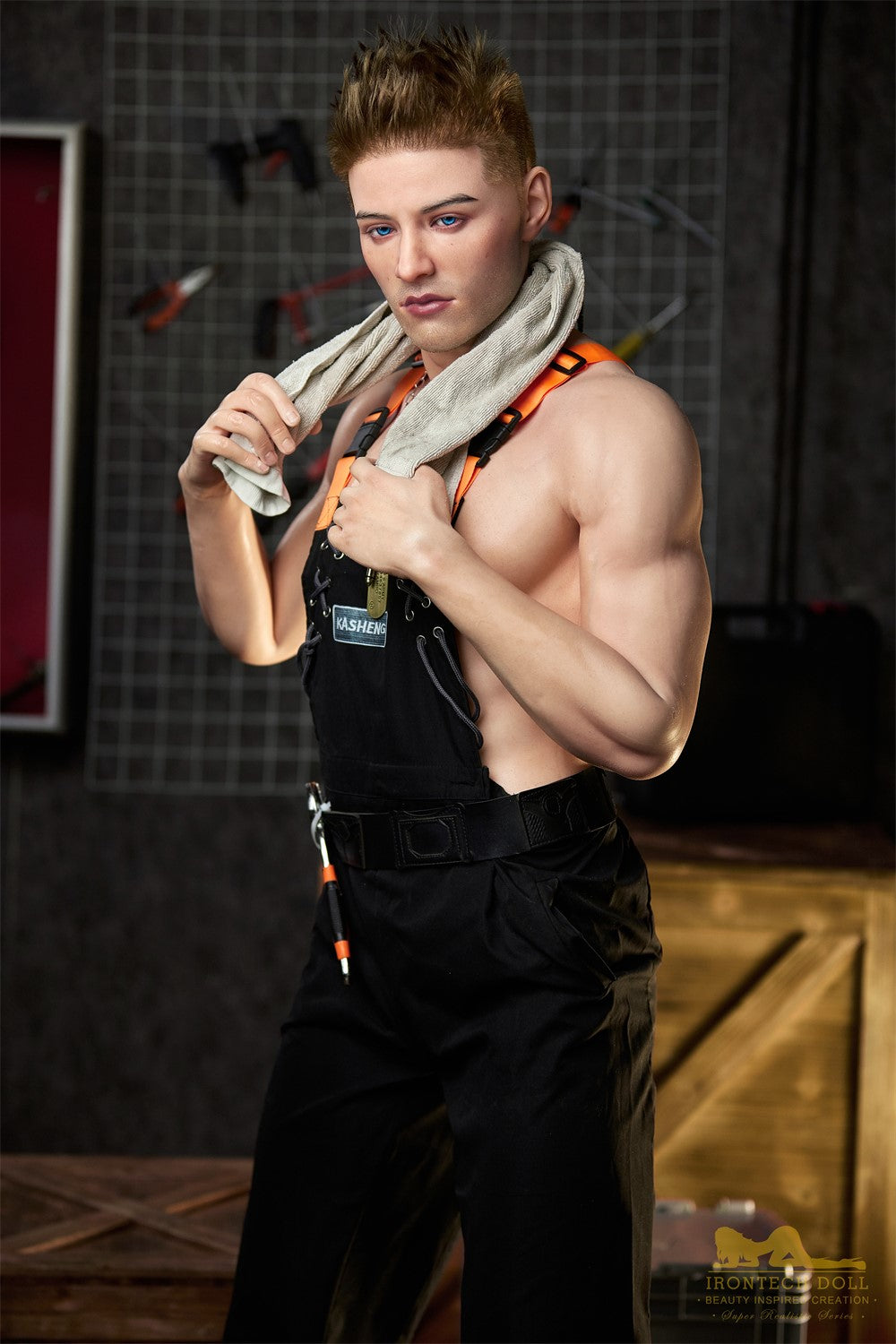 Johnny meessoost seksnukk (Irontech Doll 176 cm M4 silikoon)