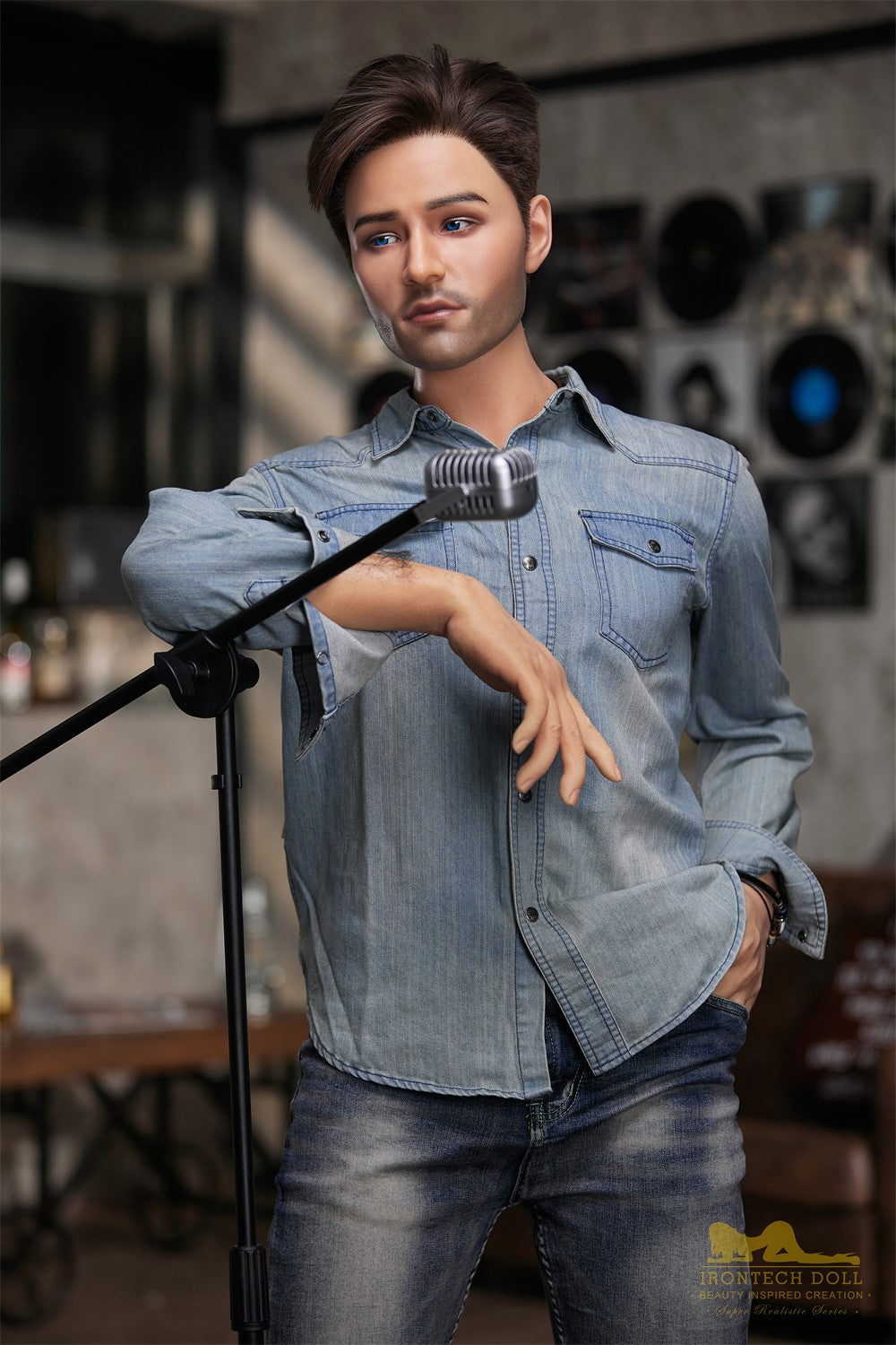 Steve meessoost seksnukk (Irontech Doll 170 cm M4 silikoon)