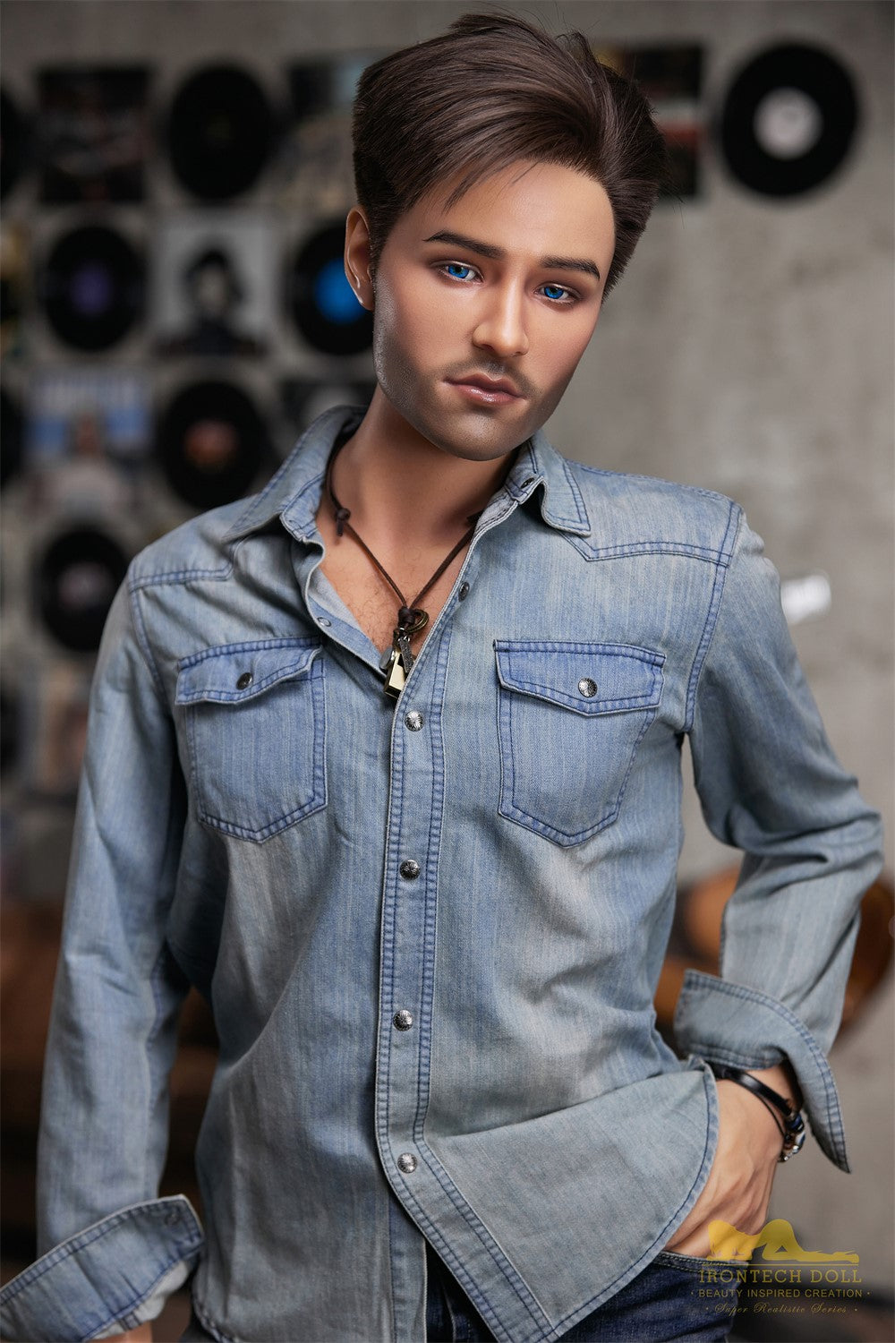 Steve meessoost seksnukk (Irontech Doll 170 cm M4 silikoon)