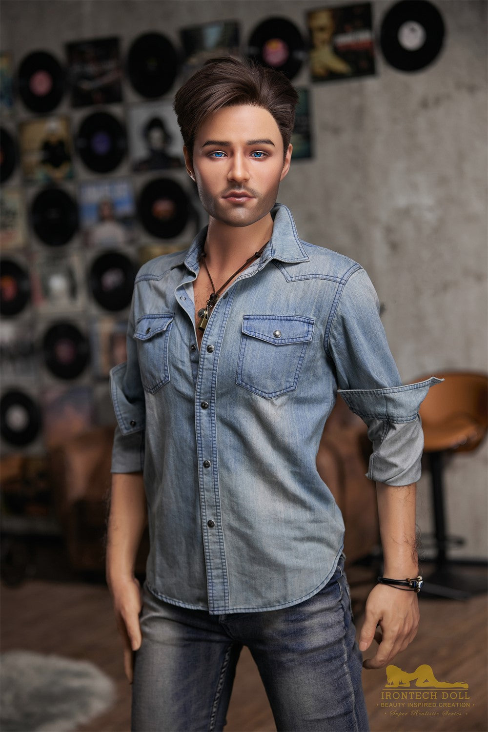 Steve meessoost seksnukk (Irontech Doll 170 cm M4 silikoon)
