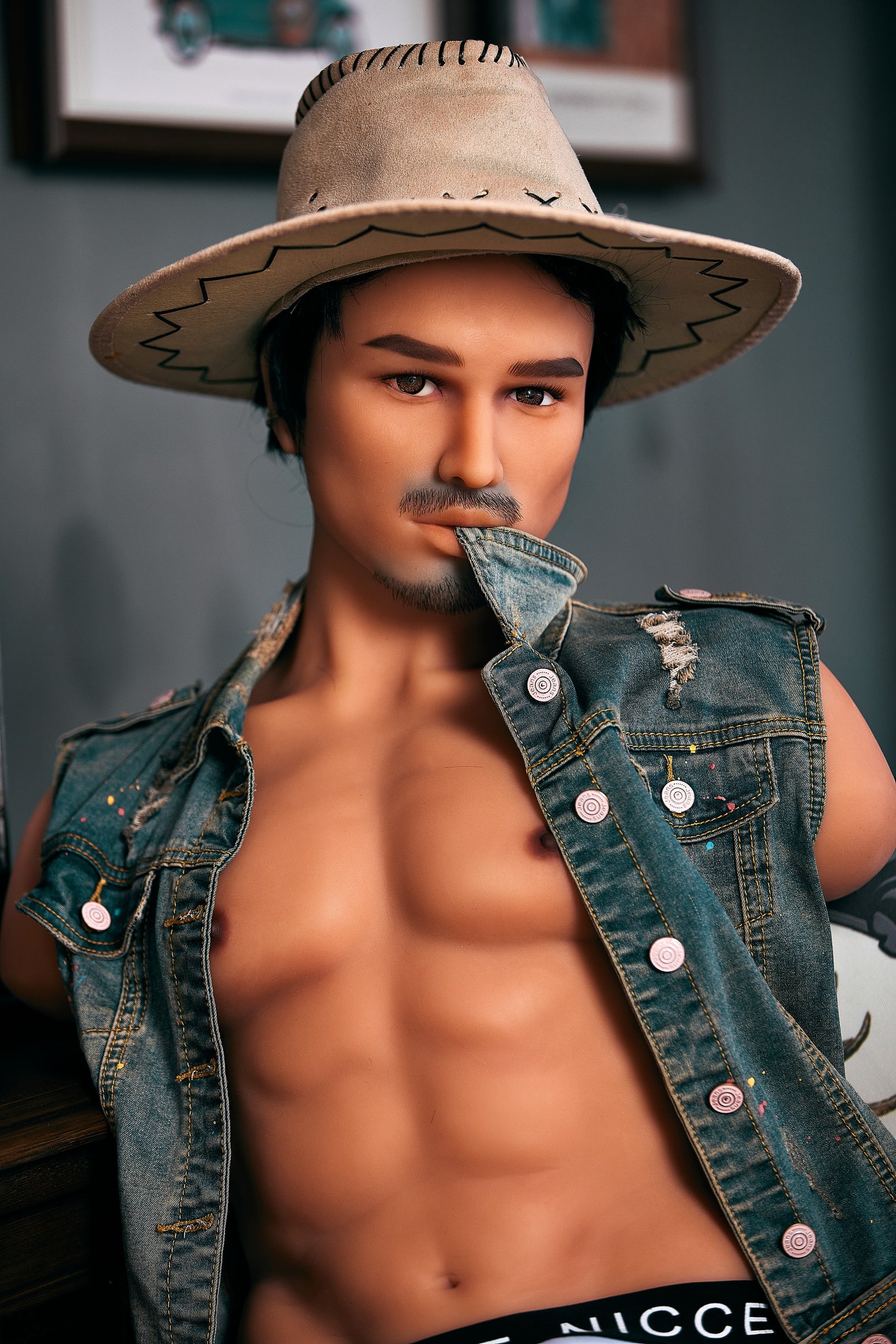 Kelvin Manlig Torso Sexdocka (Irontech Doll 100cm #203 TPE)