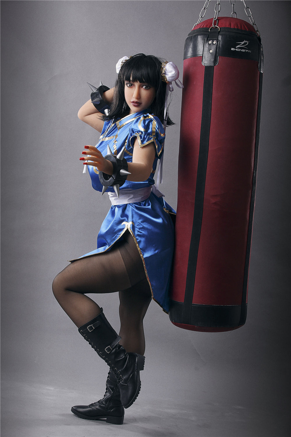 Chun-Li seksinukk (Irontech Doll 158 cm F-Cup #69 TPE)